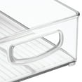 thumbnail image 5 of iDesign, Plastic Storage Bin 3-Piece Set, Clear,, 5 of 7