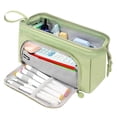 thumbnail image 2 of Large Capacity Pencil Case Big Pencil Pouch Pen Bag With Zipper Cute Pencil Pouches Green, 2 of 7