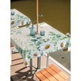 thumbnail image 2 of Outdoor Tablecloths with Umbrella Hole & Zipper, Green Eucalyptus Leaves 54x54 Inch Square Tablecloths, Daisy Summer Botanical Watercolor Waterproof Table Cloth, Patio/Pool/Picnic Table Covers, 2 of 8
