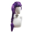 thumbnail image 1 of Long Purple Braided Children'S Wig Stage Cosplay Wig Group Idol Hair Prop, 1 of 5