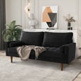 thumbnail image 3 of Koby Home Sleeper Sofa Sectional Couch 70" Sofas Couches for Living Room Charcoal Black, 3 of 8
