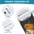 thumbnail image 3 of Yayeee 30oz Stainless Steel Tumbler with Straw and Handle Double-Wall Insulated Travel Water Bottle, Halloween Skeletons, 3 of 8