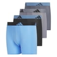thumbnail image 1 of Calzoncillos tipo bóxer adidas de microfibra para niños, paquete de 4 unidades, azul M, 1 of 4