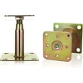 thumbnail image 5 of soportes de base de poste elevado ajustables galvanizados de 100 a 150 mm, soporte de techo resistente para construcción, dorado, 5 of 5