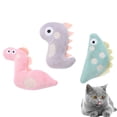 thumbnail image 2 of CIMAXIC 3Pcs Funny Cat Game Plush Toys Educational Toy Creative Cat Playing Props Cat Teaser Interactive Toy (Random Style, Assorted Color),4.92"X3.35"X0.98", 2 of 5