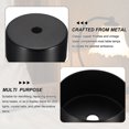 thumbnail image 3 of Uxcell Metal Round Solid Lamp Stand 2.4" x 1.2"- 1 Pcs Metal Circular Lamp Base Iron Round Light Base for Home Decor DIY Bedroom Living Room, 1.0 mm Thick Edge-Mount, Brass, 3 of 6