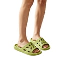 thumbnail image 5 of Domzle Shower Shoes for Women Men, Quick Drying Shower Sandals with Drain Holes | Non-Slip Pool Slides Comfortable Lightweight House Slippers Green, 5 of 5
