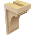thumbnail image 5 of 4"W x 4"D x 8"H Wide Warren Rough Cedar Woodgrain TimberThane Corbel, Primed Tan, 5 of 6