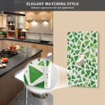 thumbnail image 5 of Yayeee Toggle Light Switch Wall Plate 1-Gang 4.5"x2.7" Home Decorative Outlet Cover, Green Dot Triangles Pattern, 5 of 7