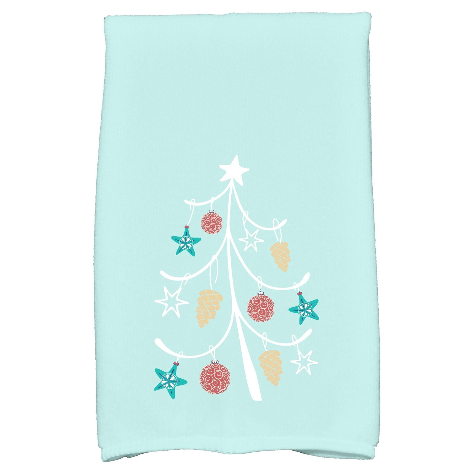 Simply Daisy 16" x 25" Pinecone Tree Geometric Print Hand Towel