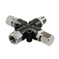 thumbnail image 1 of Adaptador divisor de manguera de de 3 vías, accesorios de conexión, ligero, duradero, resistente, profesional, con conectores para aerógrafo., 1 of 8