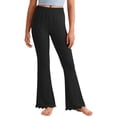 thumbnail image 3 of Bovxnpu Girls Flare Pants Casual Yoga Pants Casual Cotton Girls Flare Leg Long Loungewear Pants, 3 of 9
