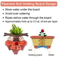 thumbnail image 5 of iHomeGarden Smart Space Vertical Planter 4-Tier Tower with Bonus Wheels - Mobile Gardening Pots for Indoor/Outdoor Flowers, Vegetables & Succulent Plants, Red, 5 of 9