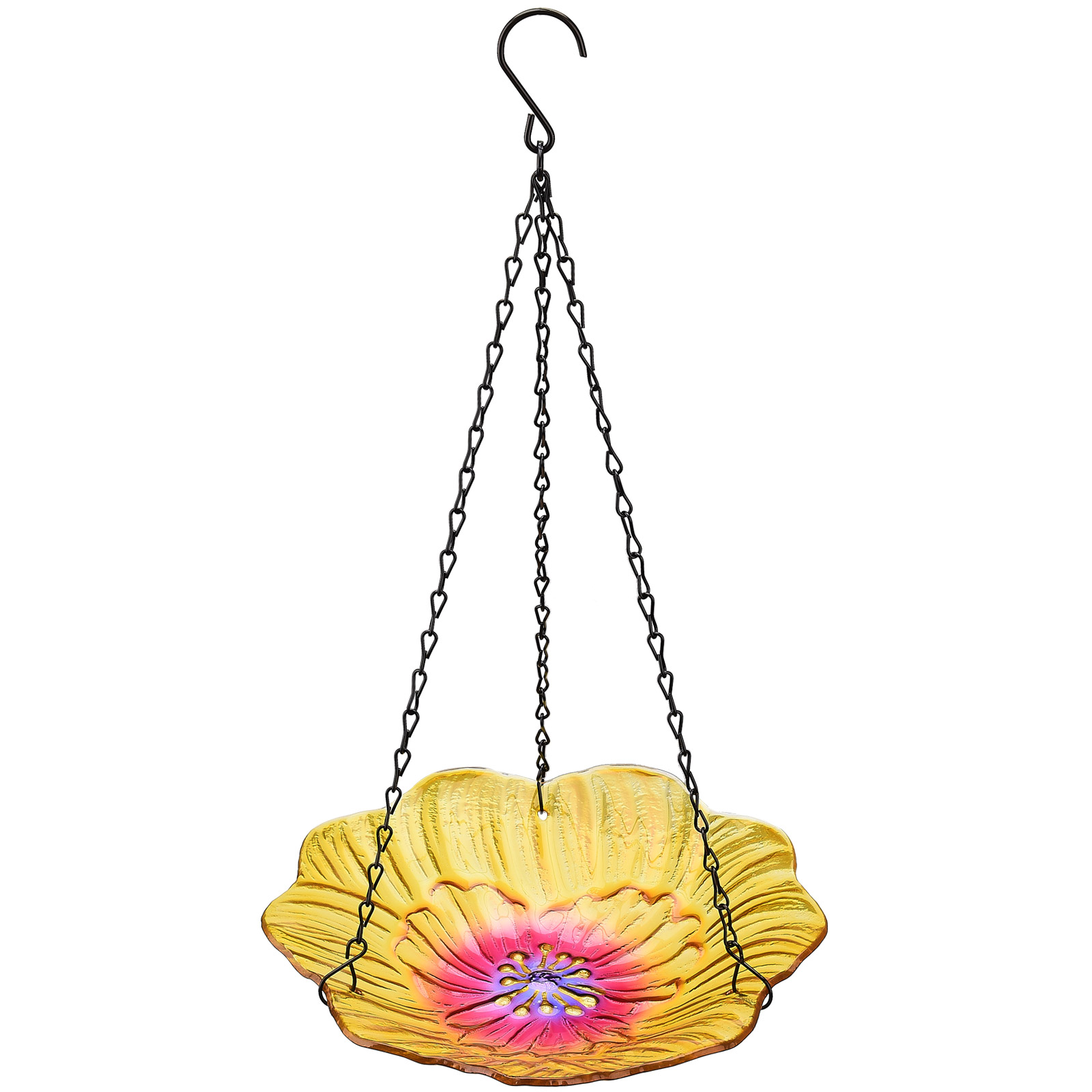 PersonalhomeD Hanging Bird Bath Outdoor Glass Bird Bath Bowl