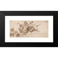 thumbnail image 2 of Sir James Thornhill 14x9 Black Modern Framed Museum Art Print Titled - Design for a Decoration Incorporating Motifs Allusive to the Arts, Arms, and Religion, 2 of 5