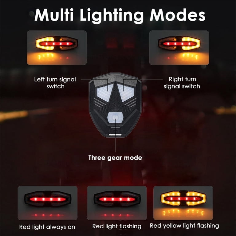 LITAMPO Solar Bike Tail Light with Turn Signals & Remote photo 7