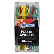 Diamond Plastic Sword Toothpicks, 40 Ct