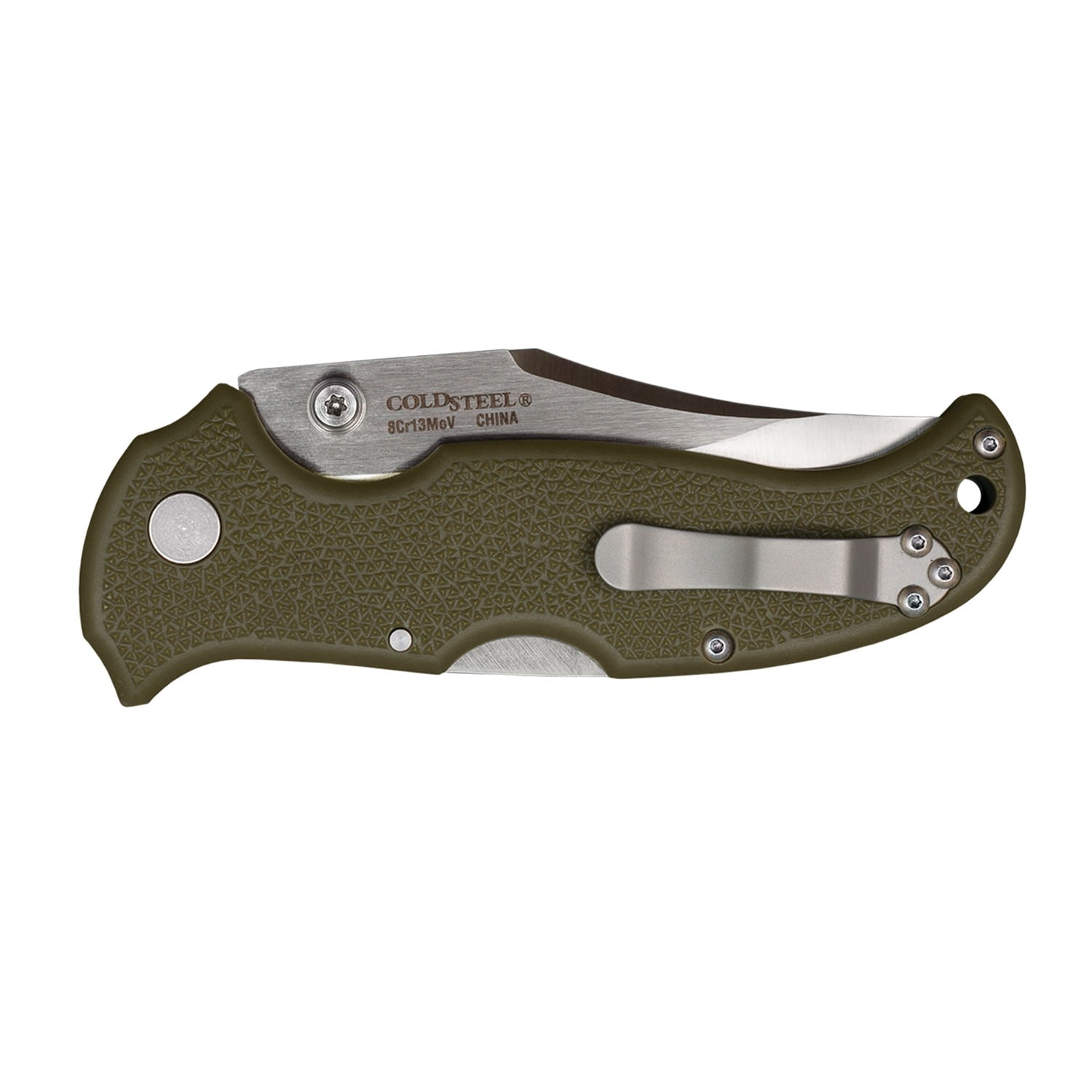 Cold Steel Bush Ranger Lite Folding Knife, Plain Edge, 8Cr13MoV Steel