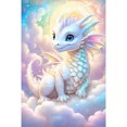 thumbnail image 1 of Lleno Diamantes JShteea Nubes Coloridas y Dragones Blancos Pinturas Diamantes Redondos 40*60CM, 1 of 9