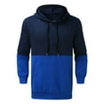 thumbnail image 6 of Cmfcve Men's Athletic Sweatshirts Color Block Printed Streetwear Pullover Hoodies Long Sleeve Round Neck Hooded Work Jacket Top, 6 of 8