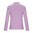 thumbnail image 3 of ylioge Long Sleeve Undershirt for Women, Womens Thermal Underwear Slim Fit Mock Crewneck Solid Color Under Scrubs Shapewear Cropped Tops Blouses T Shirts Fall Saving Clearance, 3 of 8