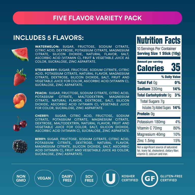 DripDrop Classic Fast Hydration Variety, 10 Packets photo 3