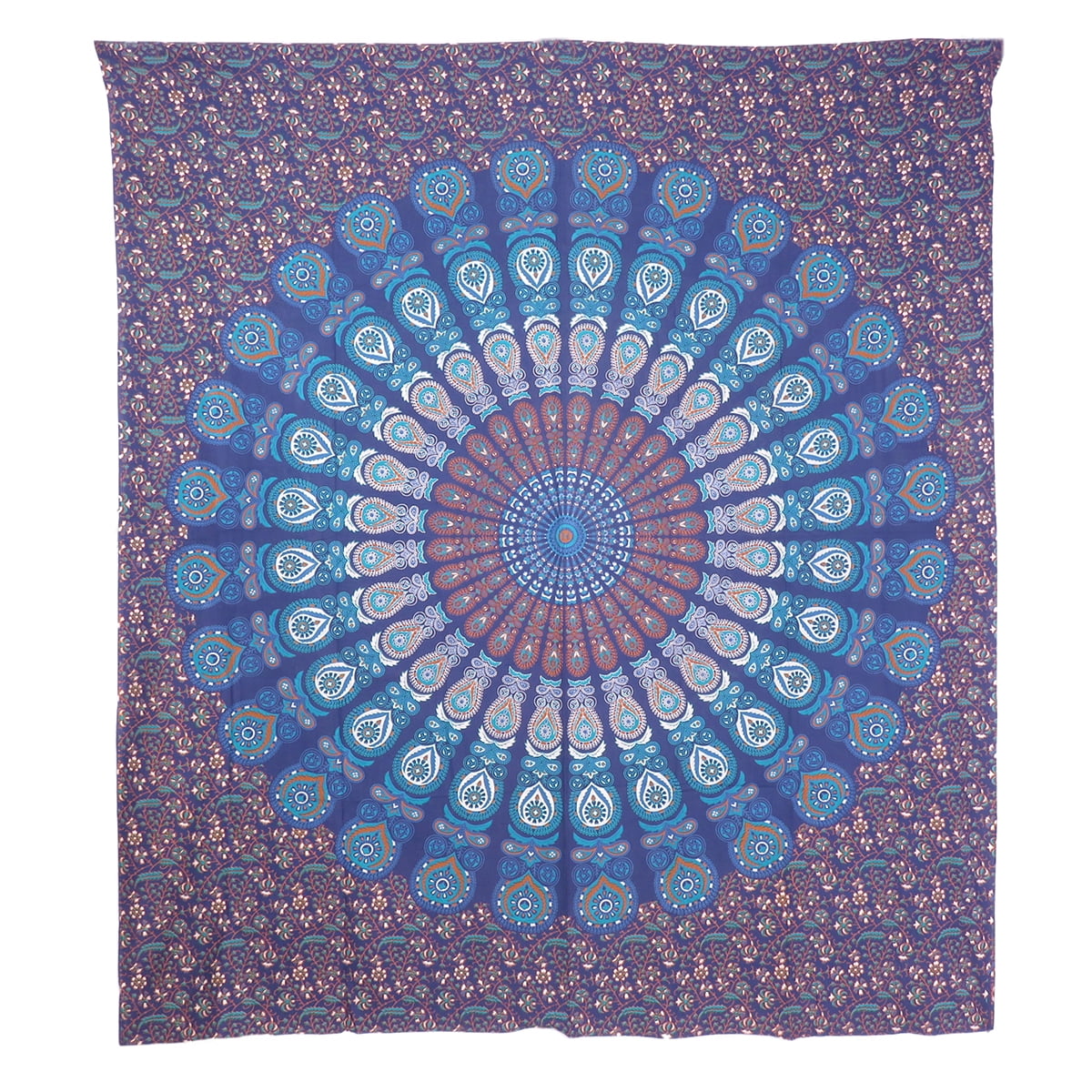 Blue Mandala Tapestry Boho Indian Wall Hanging College Dorm Decor Bohemian  Hippie Queen Bedspread Beach Throw Picnic Blanket Online 