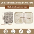 thumbnail image 7 of ZUXONGSY Vintage Print Bible Cover Case for Women Portable Bible Carrier Large Handbag with Pen Slots Scripture Bag for Study, 7 of 7