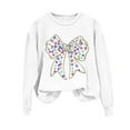 thumbnail image 3 of Makaor Sweatshirt Women Christmas Crew Neck Tops Fleece Long Sleeve Pullover Graphic Casual Fall Clothes White S, 3 of 4