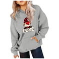 thumbnail image 2 of Xmyrz Cute Hoodies For Teen Girls Faddish Christmas Print Leisure Pocket Long Sleeve Fleece Hoodie Cute Sweatshirts Toddler Sweatshirt, 2 of 4