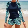 thumbnail image 1 of Augper Women's Sexy Print Swimwear Two-piece Slim Swimsuit Bikini Straped Swimsuits, 1 of 9