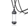 thumbnail image 1 of Colliers Creux Tube Pendentifs Commémoratifs Bijoux Unisexe en Acier Inoxydable, 1 of 6
