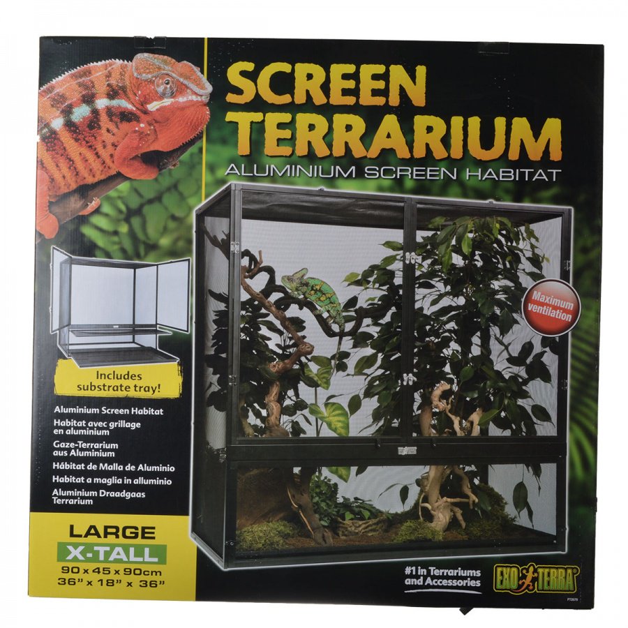 ExoTerra Screen Terrarium Large XTall (36"L x 18"W x 36"H