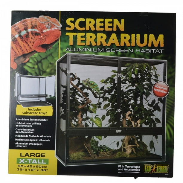 ExoTerra Screen Terrarium Large XTall (36"L x 18"W x 36"H