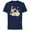 Navy, variant on Disney Bambi Thumper & Flower Pastel Spring Easter Butterfly - Short Sleeve Cotton T-Shirt for Adults - Customized-Black