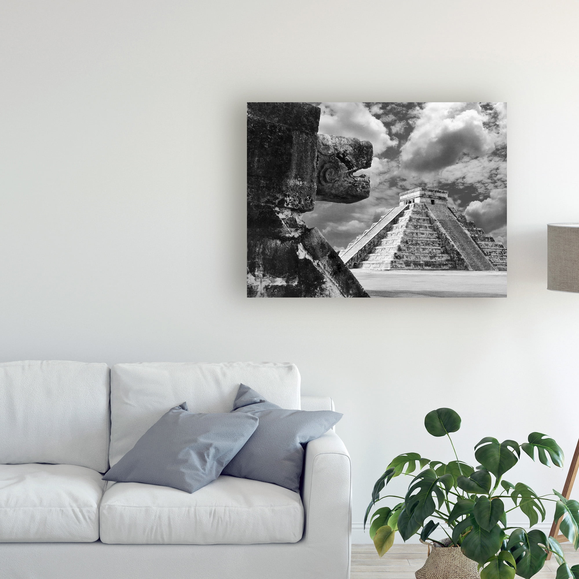 Trademark Fine Art 'The Serpent And The Pyramid Chechinitza Mexico' Canvas Art by Monte Nagler