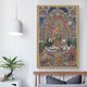 thumbnail image 5 of Póster de Thangka tibetano El dios de la riqueza, pósteres, arte de pared, pintura, lienzo, regalo, impresiones para sala de estar, decoración de dormitorio, póster, obras de arte, 24 x 36 pulgadas, 5 of 6
