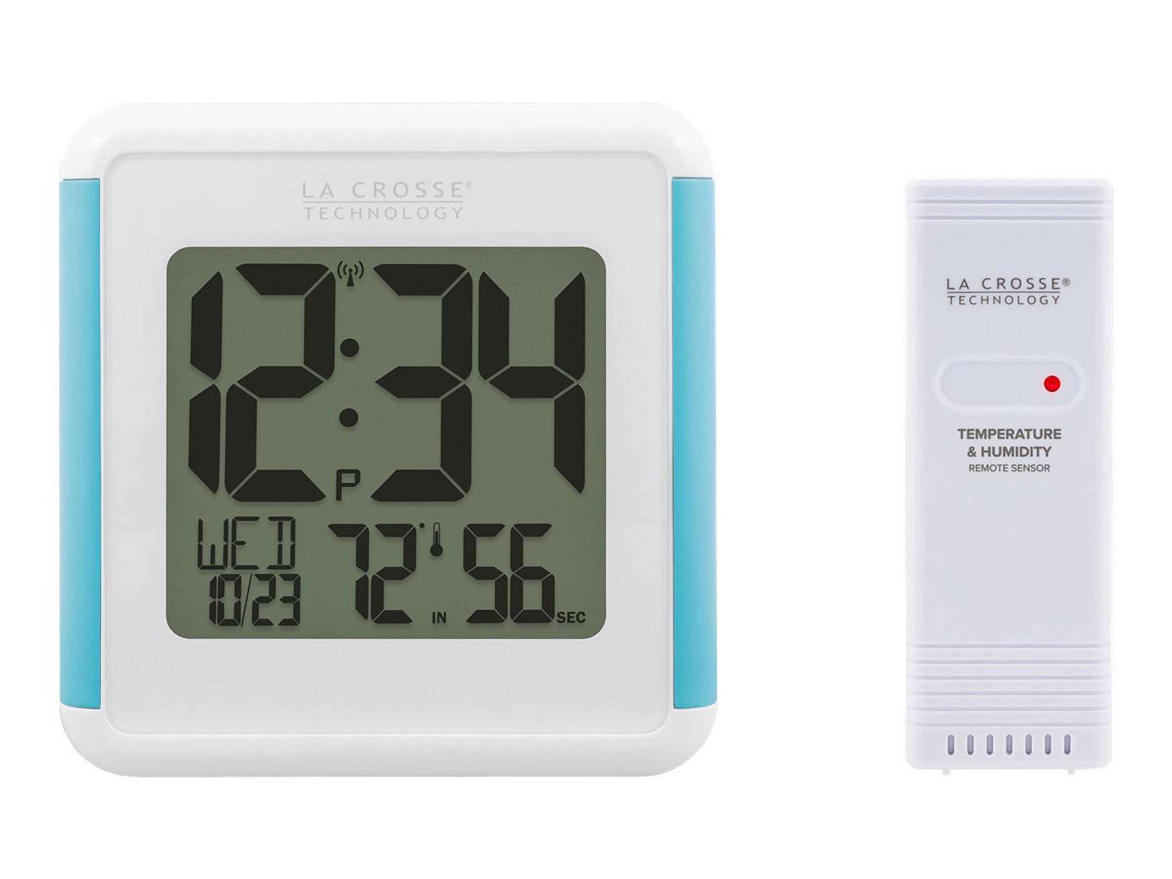La Crosse Technology 515-1912-INT Splash-Proof Shower Cube Atomic Clock ...