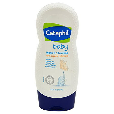 2 Pack Cetaphil Baby Wash and Shampoo with Organic Calendula 7.8 Ounce