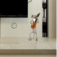 thumbnail image 3 of Escultura de metal de gato liwang tocando la guitarra decoración del hogar, 3 of 5