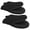 Black, variant on Short Oven Mitts, Heat Resistant 500°F, Silicone Grip Kitchen Gloves, Non-Slip for Baking, Grilling, BBQ, Machine Washable with Hanging Loop, 2-Pack Set, Gray