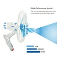 thumbnail image 3 of 16” 3-Speed Oscillating Wall-Mount Fan with Adjustable Tilt, Metal Grills, 90-Degree Oscillation - Wall Fan, 3 of 6