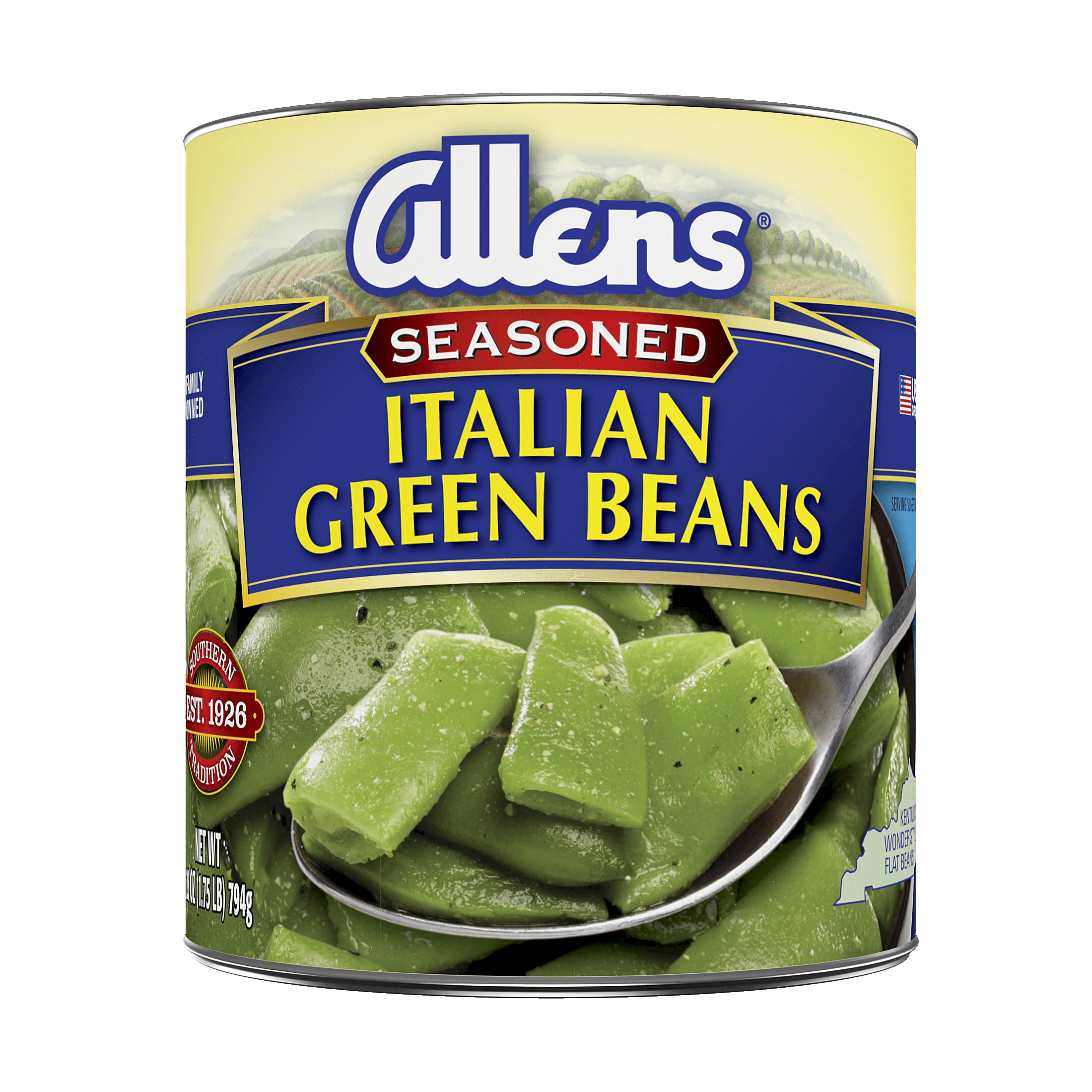 Allen's Canned Seasoned Cut Italian Green Beans, 28 oz , Can