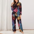 thumbnail image 2 of Haiem Cartoon Big-Eyed Dog Pattern Women’s Long-sleeve Sleepwear,Sleepwear Set,2-piece Loungewear Set,Soft PJs Comfy Nightwear with Pockets-X-Large, 2 of 7