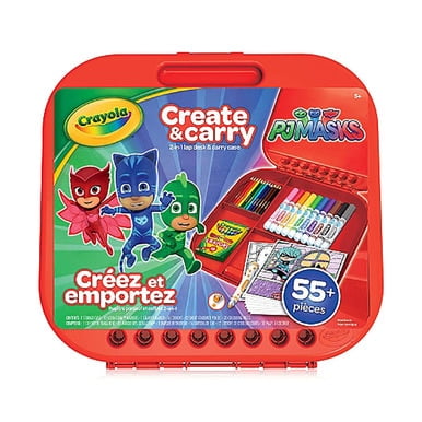 Crayola Pj Masks Create And Carry Case, More Than 55 Pieces
