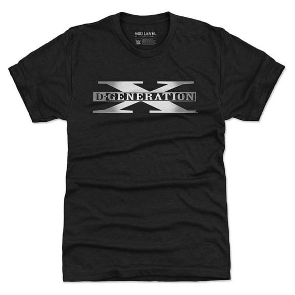 Men's 500 Level  Heather Black D-Generation X Logo Premium Tri-Blend T-Shirt