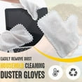 thumbnail image 2 of Christmas sale! Disposable Non-Woven Bamboo Fiber Electrostatic Dust Dust Gloves,Gloves that meet a variety of cleaning tasks,10PCS, 2 of 6