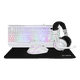 thumbnail image 1 of Kit Gamer 4 en 1 XTREME PC GAMING Battle Force Teclado Membrana Español Mouse Audifonos MousePad RGB USB Blanco, 1 of 6