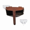 thumbnail image 4 of SZCO Medieval Knife Holder Bag 8"x6" Light Brown Leather Accessory Pouch with Belt Attachment for LARP & Cosplay, 4 of 5