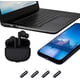 thumbnail image 3 of Set de tapones antipolvo TOCOL USB C tipo C con cepillo de limpieza, color negro, 3 of 6